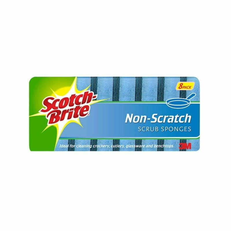 SB Scrub Sponge NoScratch Pk8 ScotchBrite