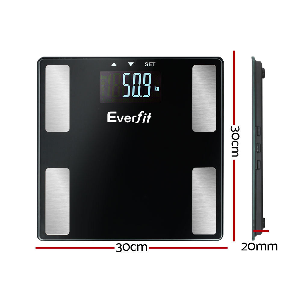Electronic Digital Bathroom Scales Body Fat Scale Bluetooth Weight 180KG Tristar Online