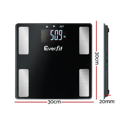 Electronic Digital Bathroom Scales Body Fat Scale Bluetooth Weight 180KG Tristar Online