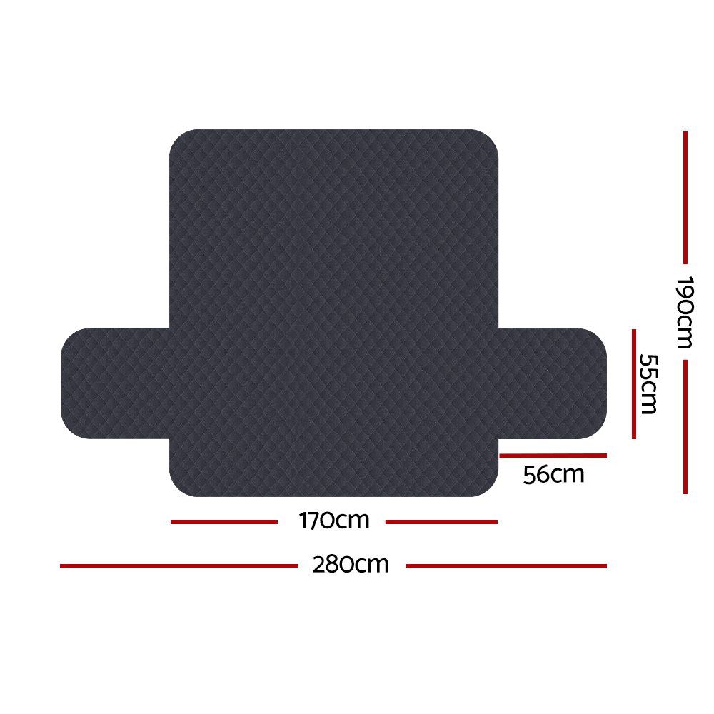 Artiss Sofa Cover Couch Covers 3 Seater Easy to Clean Dark Grey