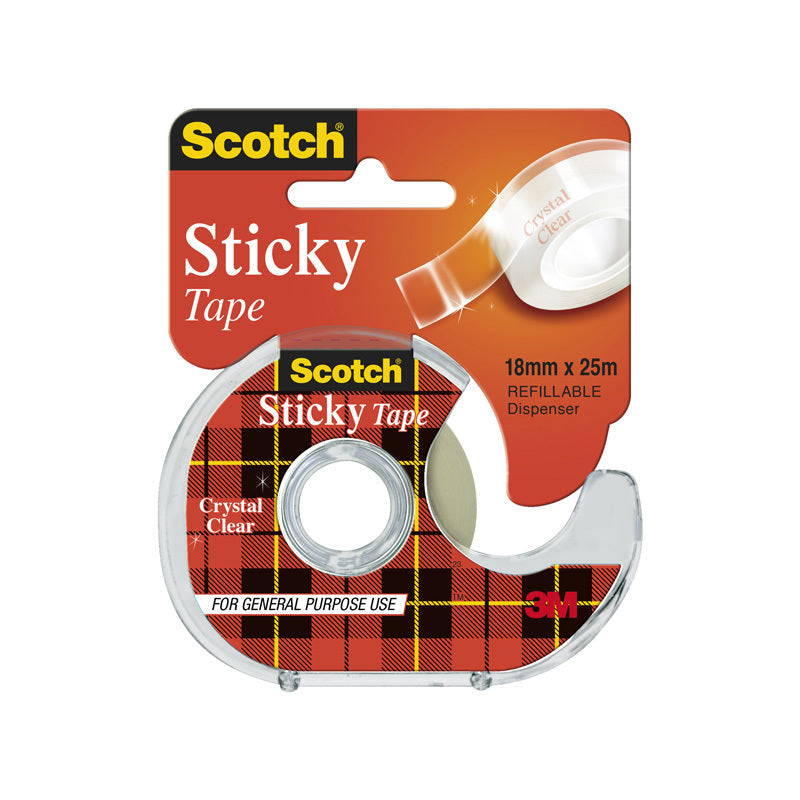 Sctc Stk Tape 502 18mmX25 Pk12 Scotch