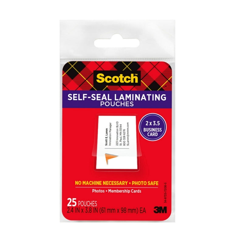 SCT SelfLaminate Pch Pk25 Bx12 Scotch