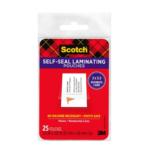 SCT SelfLaminate Pch Pk25 Bx12 Scotch