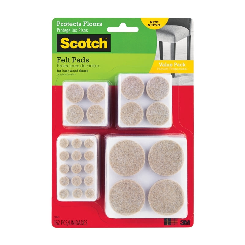 SCT Felt Pads SP845 Pk162 Bx4 Scotch