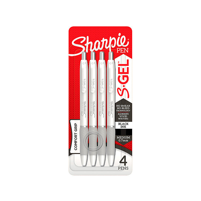 Sharpie GelWh4/Blk Pk4 Bx6 Sharpie