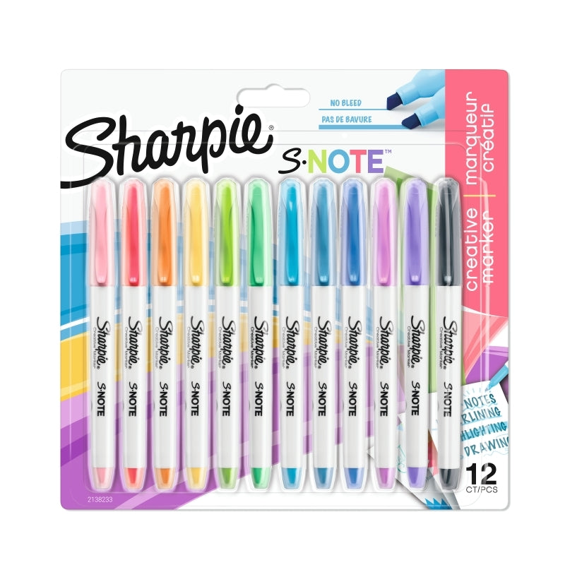 Sharpie S-Note Mrkrs Pk12 Bx12 Sharpie