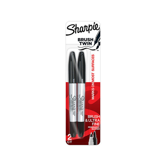 SH Perm Mrk Brush Twin Pk2 Bx6 Sharpie