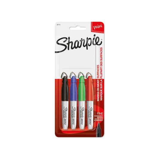 Sharpie Pen Fine Mini Pk4 Bx6 Sharpie