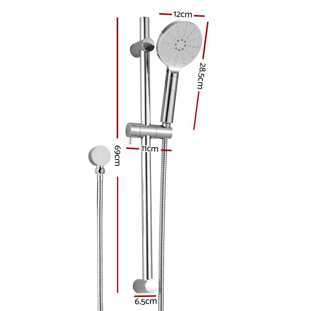 Handheld Shower Head Wall Holder 4.7'' High Pressure Adjustable 3 Modes Chrome Tristar Online