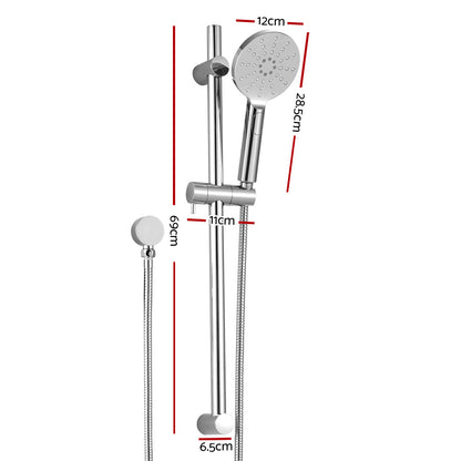 Handheld Shower Head Wall Holder 4.7'' High Pressure Adjustable 3 Modes Chrome Tristar Online