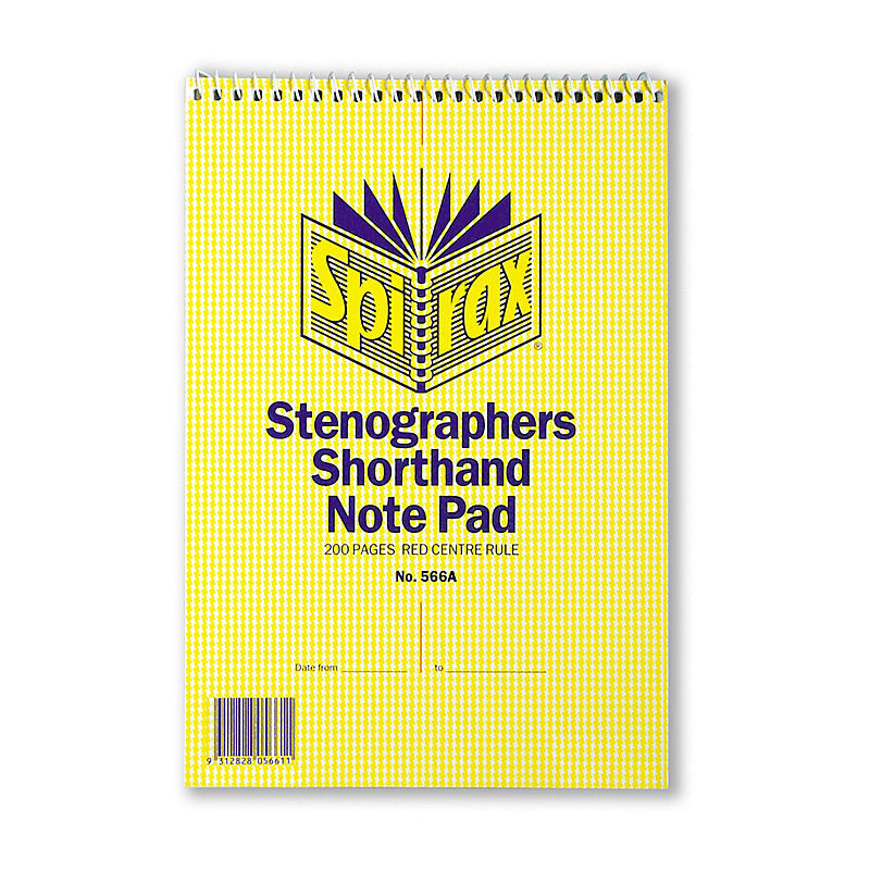 Spirax 566A N/book Steno Pk10 Spirax