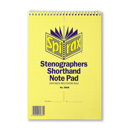 Spirax 566A N/book Steno Pk10 Spirax