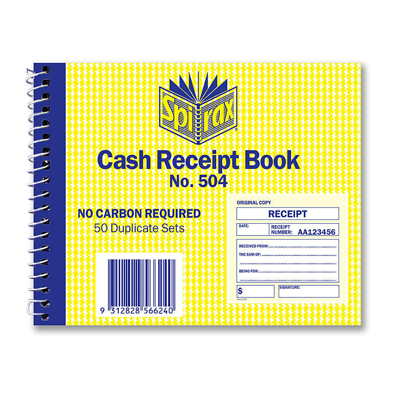 Spirax 504 Cash Rec Quarto Pk5 Spirax
