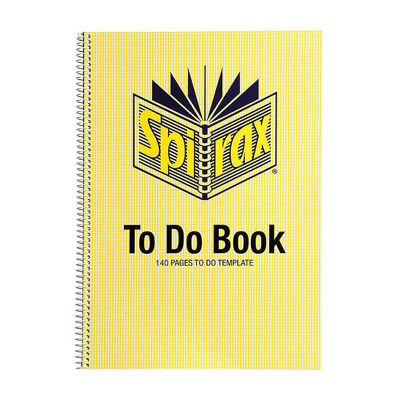 Spirax To Do Book A4 140Pg Pk5 Spirax
