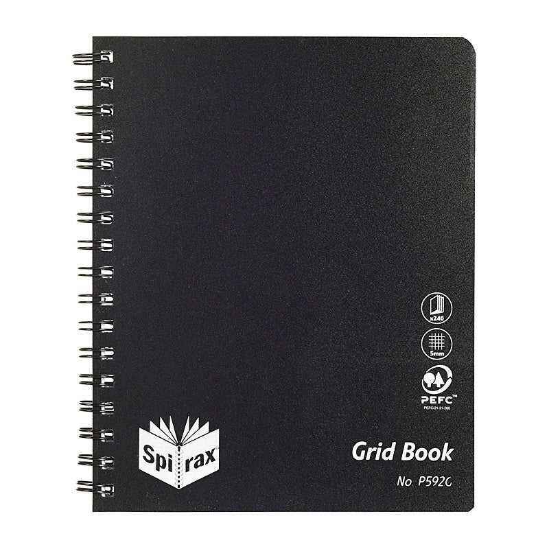 Spirax P592G Grid Bk 240Pg Pk5 Spirax