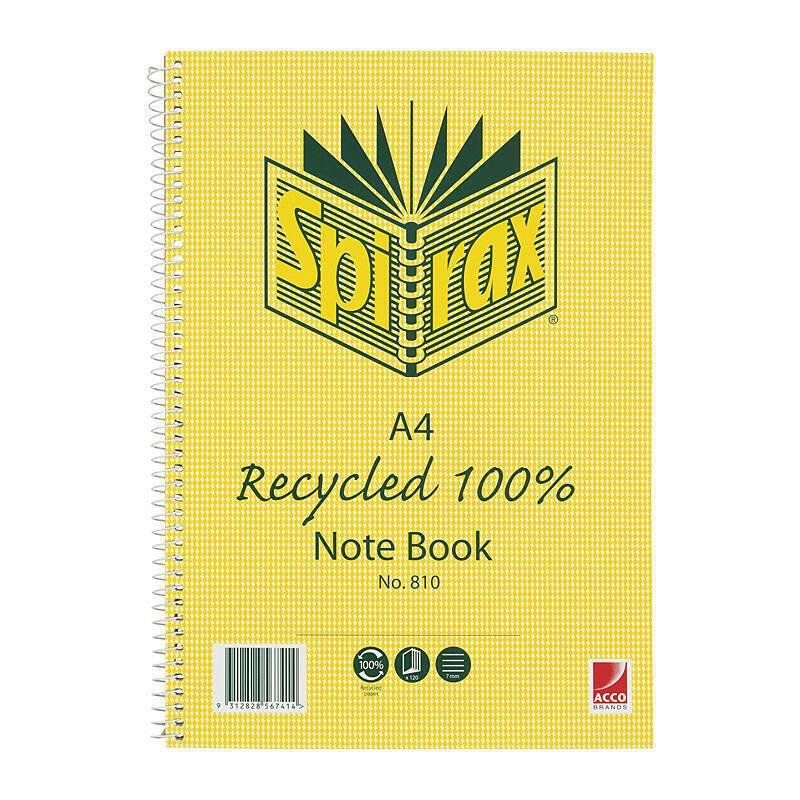 Spirax 810 N/book A4 120P Pk5 Spirax
