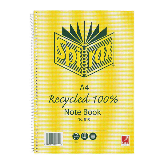 Spirax 810 N/book A4 120P Pk5 Spirax