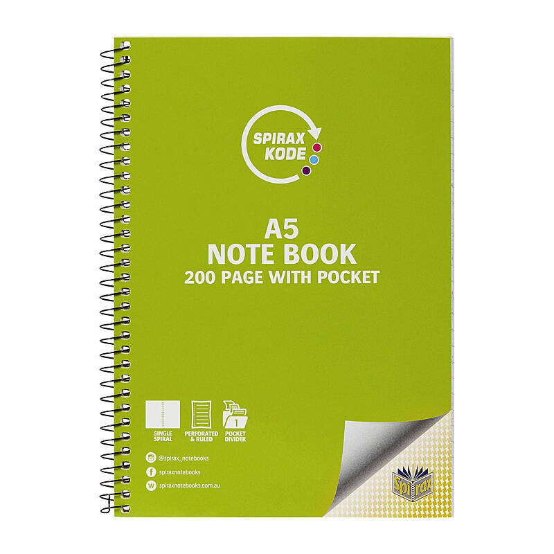 Spirax Kode 963 N/book A5 Pk5 Spirax