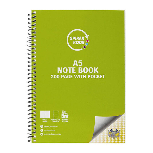 Spirax Kode 963 N/book A5 Pk5 Spirax