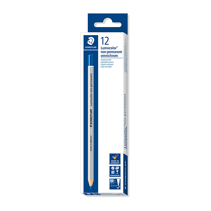 Staedtler Nonperm Mrk Blu Bx12 Staedtler
