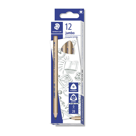 Staedtler Jumbo Pencil 2B Bx12 Staedtler