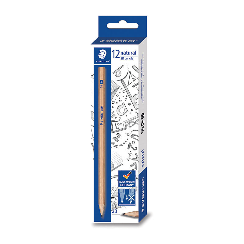 Staedtler Natural Penc 2B Bx12 Staedtler