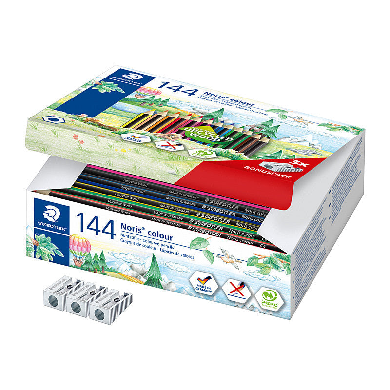 Staed Noris Hex Col Penc Pk144 Staedtler