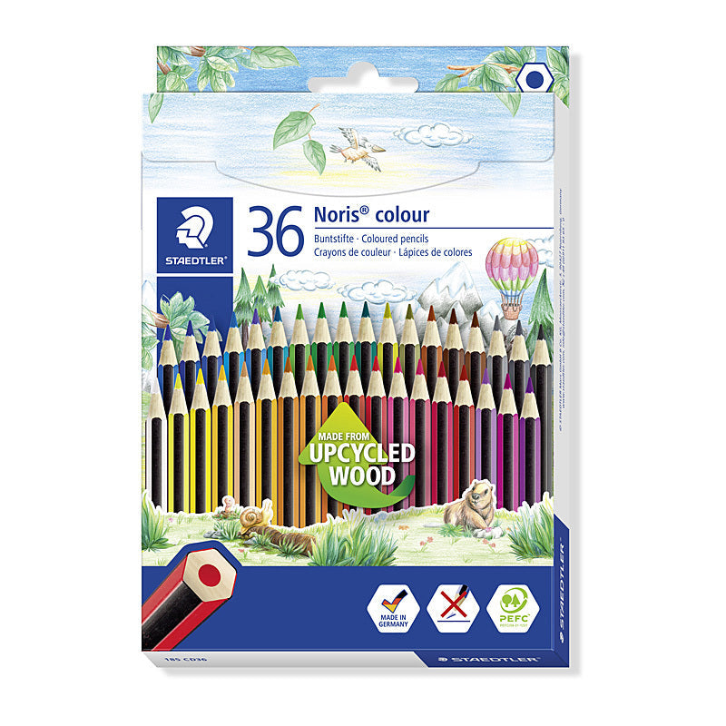 Staedt Noris Hex Col Penc Bx36 Staedtler