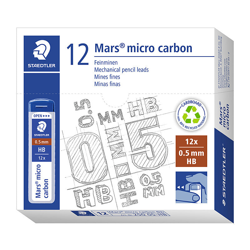 Staed LeadMicro0.5HB Pk12 Bx12 Staedtler