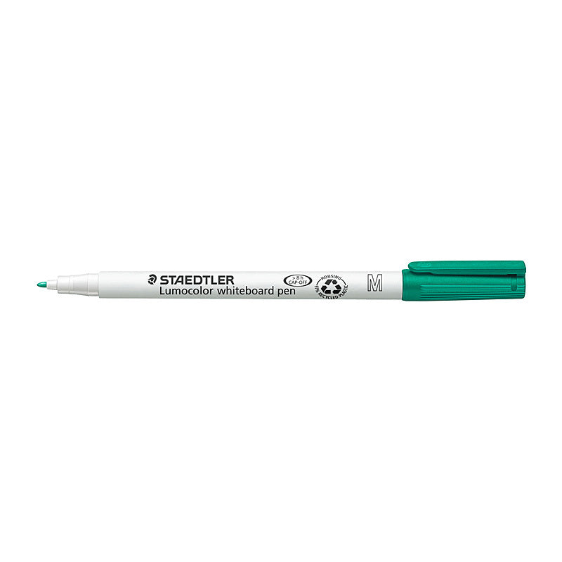 Staed Lumo W/B Pen Green Bx10 Staedtler
