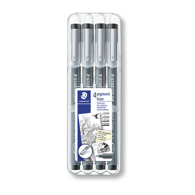 Staed Fineliner 0.5mm Blk Wlt4 Staedtler