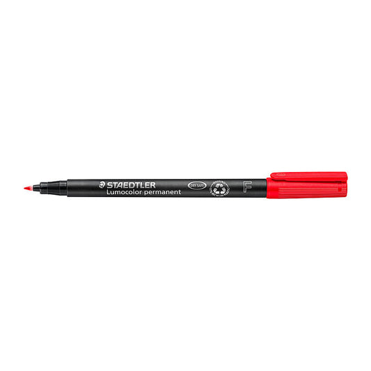 Staed Perm Marker Fin Red Bx10 Staedtler