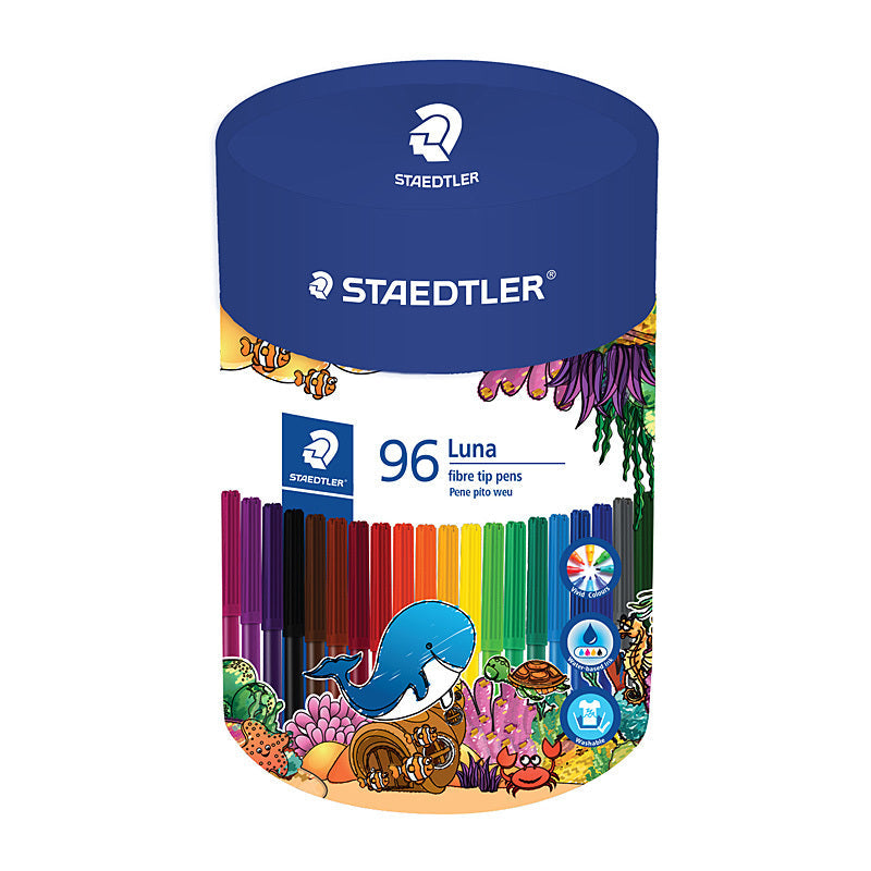 Staed Luna Felt Tip Ast Tub96 Staedtler