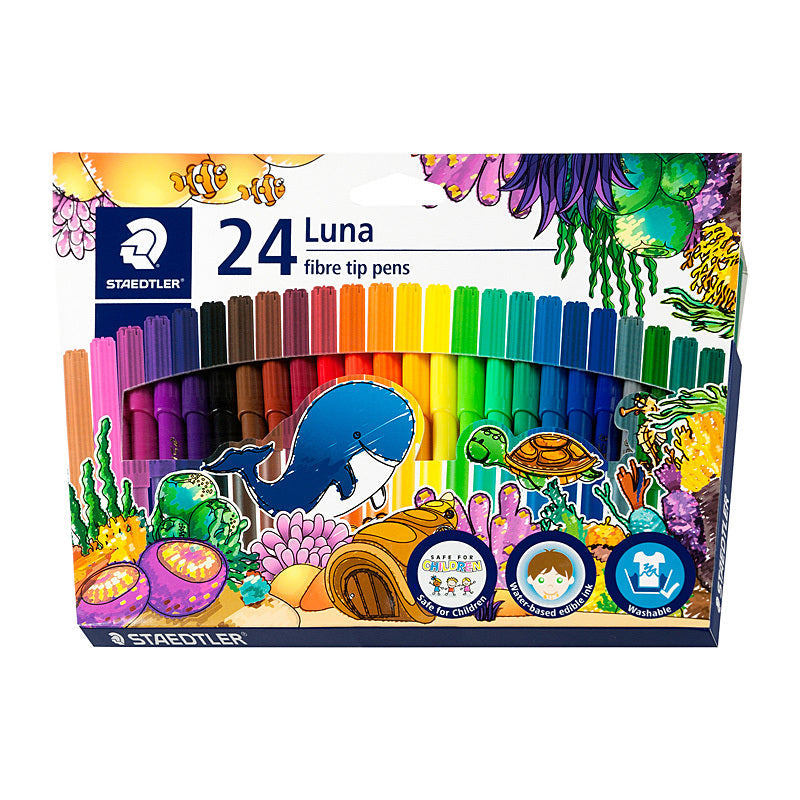 Staed Luna Fibre Tip Ast Bx24 Staedtler