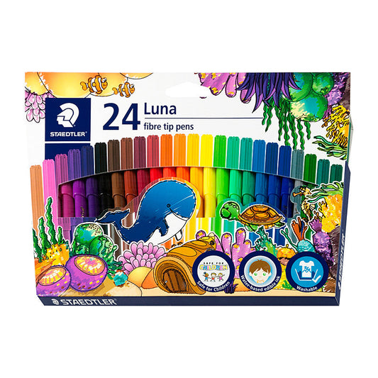 Staed Luna Fibre Tip Ast Bx24 Staedtler