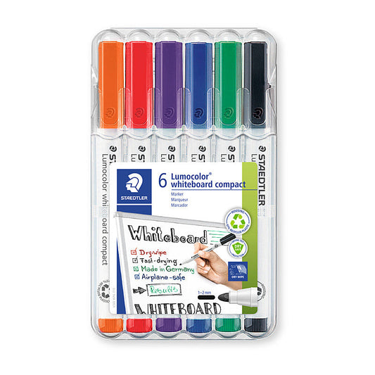 Staed Compact W/B Mrk Wht Wlt6 Staedtler