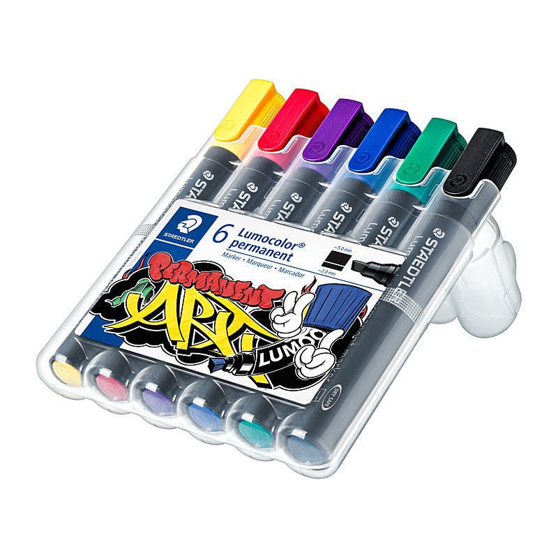 Staed PermMk 350 Chis Ast Wlt6 Staedtler