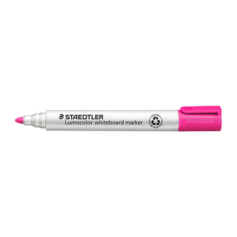Staed Lumo W/B Mrk BP Pnk Bx10 Staedtler