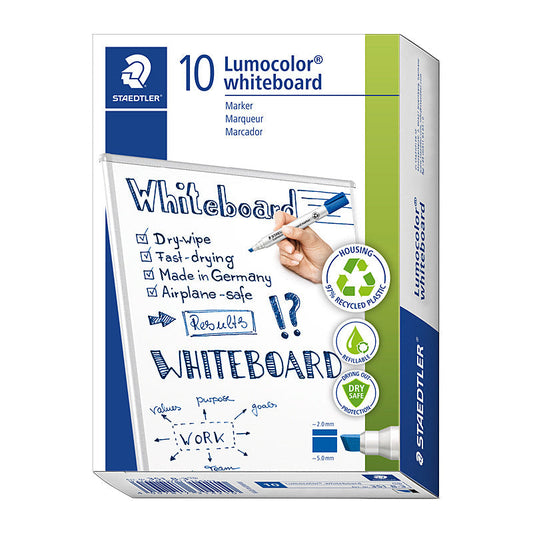 Staed W/B Mrk 351Chis Blu Bx10 Staedtler