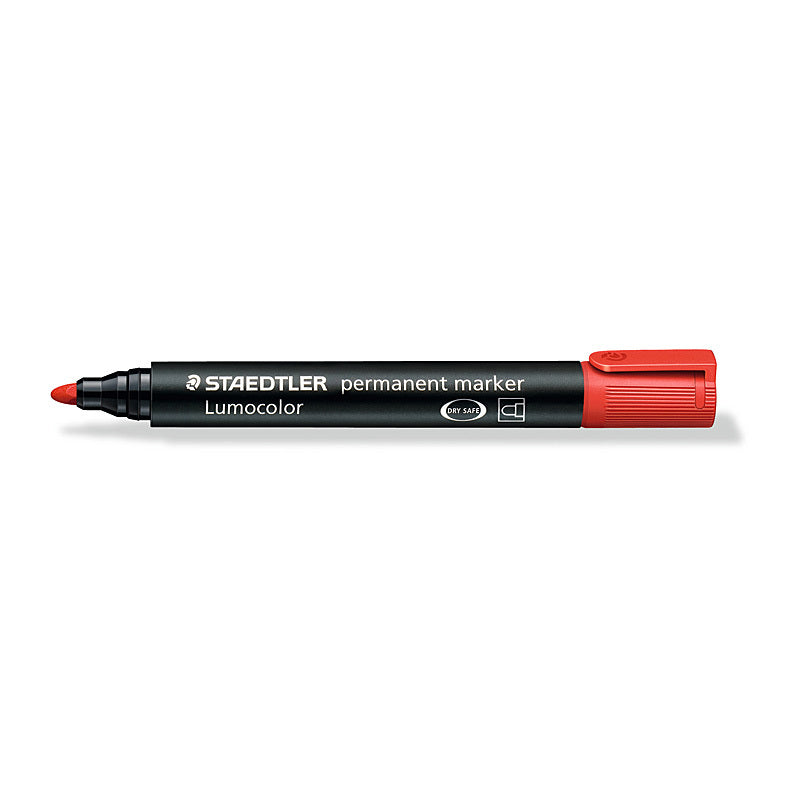 Staed PermMrk 352 Bul Red Bx10 Staedtler