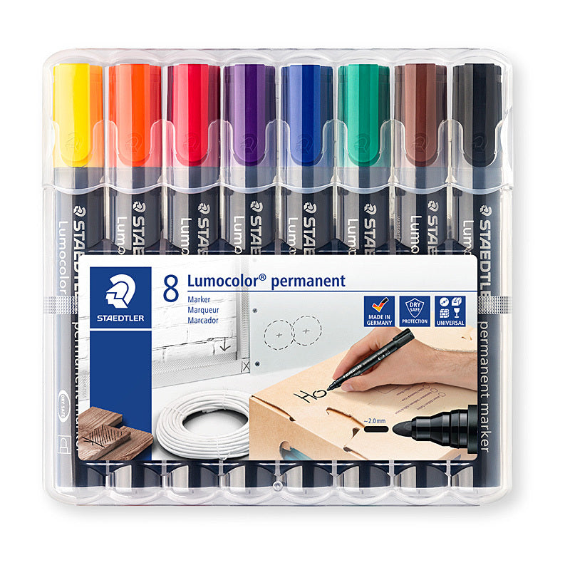 Staed PermMrk 352 Bull Ast Bx8 Staedtler