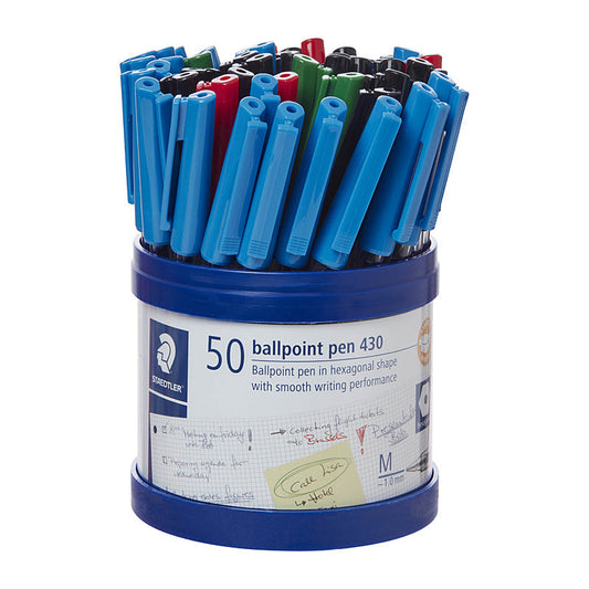 Staed Ballpoint430 M Ast Cup50 Staedtler