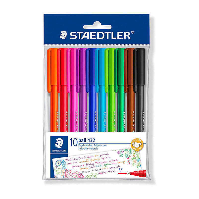 Staed BP 432 M Ast Bag10 Bx10 Staedtler