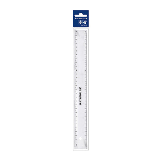 Staed Ruler 30cm Transp Bx20 Staedtler