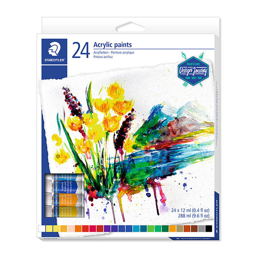 Staed Acrylic Paint Asst Bx24 Staedtler