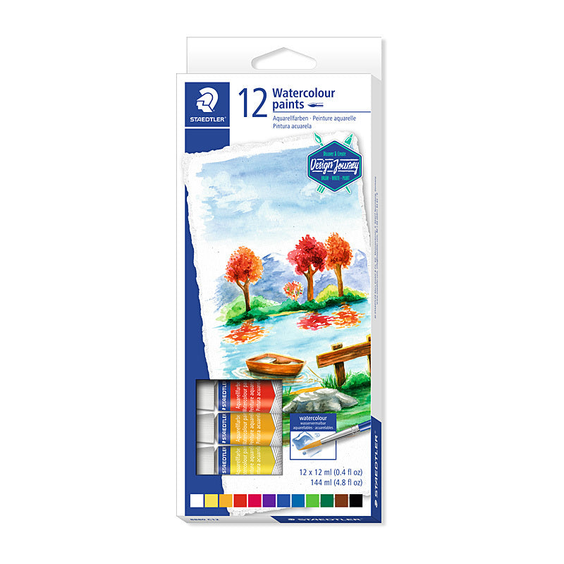 Staed W/colour Paint Asst Bx12 Staedtler