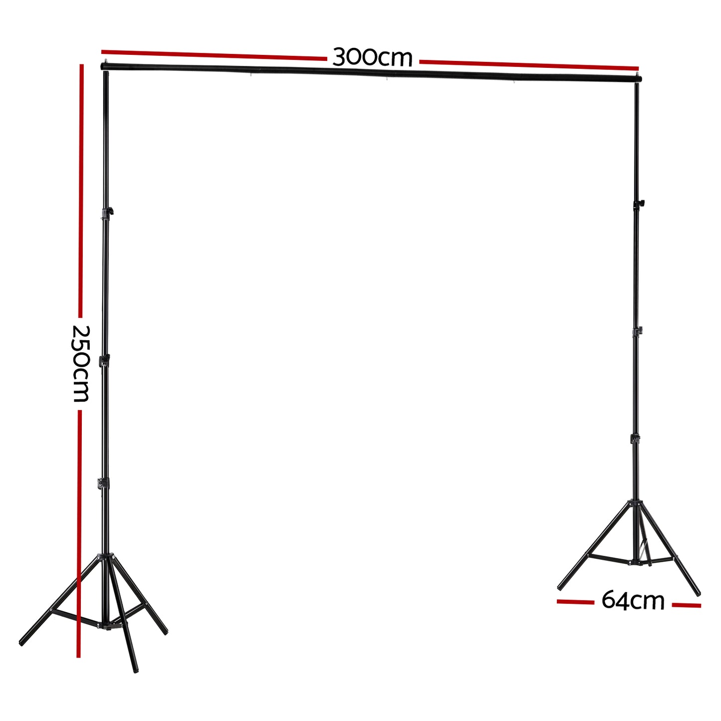 2.5X3M Photography Backdrop Stand Kit Studio Screen Photo Background Support Set Tristar Online