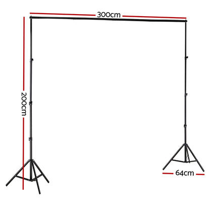 2X3M Photography Backdrop Stand Kit Studio Screen Photo Background Support Set Tristar Online