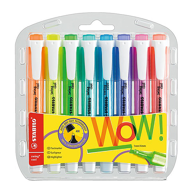 Stabilo SwingCool H/L Ast Wlt8 Stabilo