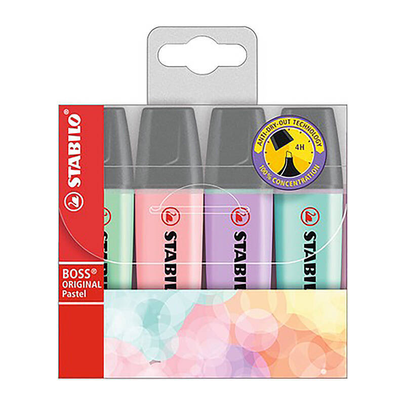 Stabilo Boss Pastel Ast1 Wal4 Stabilo